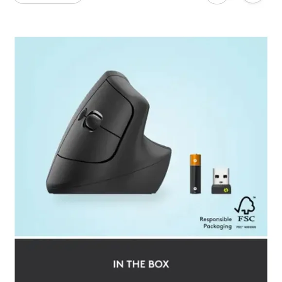 Logitech Lift Vertical Ergonomic Mouse - GRAPHITE - Picture 9 of 9